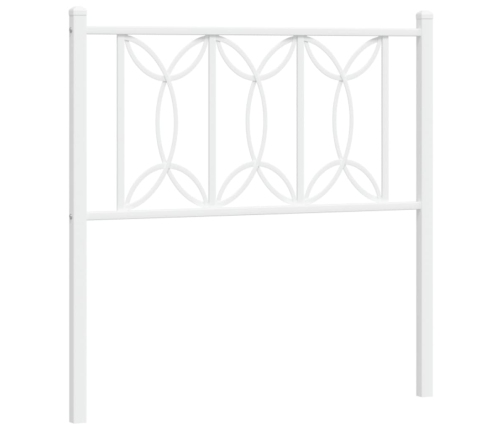 Cabecero de metal blanco 80 cm