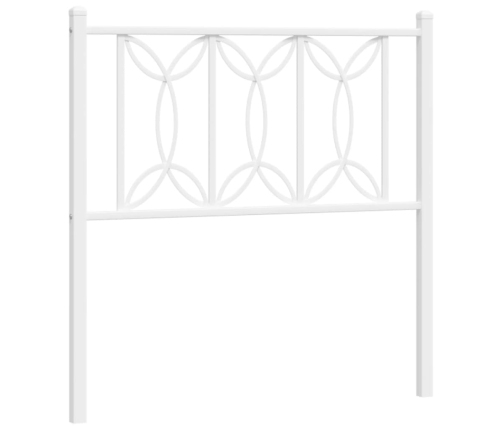 Cabecero de metal blanco 90 cm