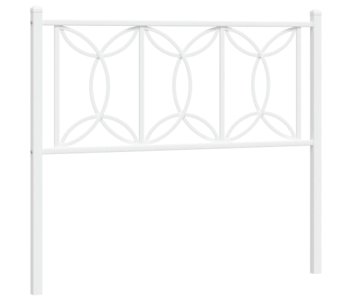 Cabecero de metal blanco 107 cm