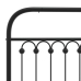 Estructura cama sin colchón con cabecero metal negro 120x200 cm