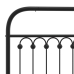 Estructura cama sin colchón con estribo metal negro 183x213 cm