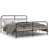 Estructura cama sin colchón con estribo metal negro 183x213 cm