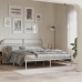 Estructura cama sin colchón con cabecero metal blanco 183x213cm