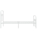 Estructura cama sin colchón con estribo metal blanco 75x190 cm