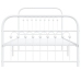 vidaXL Estructura cama metal cabecero y estribo blanca 100x190 cm