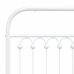 Cabecero de metal blanco 100 cm