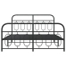Estructura cama sin colchón con estribo metal negro 135x190 cm