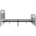 Estructura cama sin colchón con estribo metal negro 135x190 cm