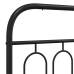 Estructura cama sin colchón con estribo metal negro 135x190 cm