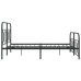 Estructura cama sin colchón con estribo metal negro 140x200 cm