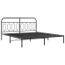 Estructura cama sin colchón con estribo metal negro 183x213 cm
