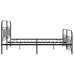Estructura cama sin colchón con estribo metal negro 183x213 cm