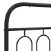 Estructura cama sin colchón con estribo metal negro 183x213 cm
