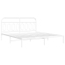 Estructura cama sin colchón con cabecero metal blanco 183x213cm