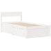 Estructura cama sin colchón madera maciza pino blanca 100x200cm