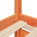 Estructura de cama sin colchón madera de pino marrón 90x200 cm