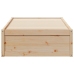 Estructura de cama sin colchón madera maciza de pino 90x200 cm