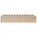 Estructura de cama sin colchón madera maciza de pino 90x200 cm