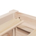 Estructura de cama sin colchón madera maciza de pino 90x200 cm
