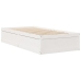 vidaXL Estructura de cama sin colchón madera maciza blanca 90x190 cm