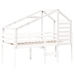 Techo de cama infantil madera maciza pino blanco 198x97x113 cm