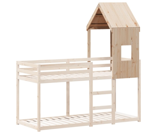 Techo de cama infantil madera maciza pino 60x89x134,5 cm