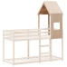 Techo de cama infantil madera maciza pino 55x99x139,5 cm