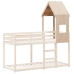 Techo de cama infantil madera maciza pino 55x84x132 cm