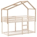 Techo de cama infantil madera maciza pino 213x95,5x144,5 cm