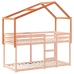 Techo de cama infantil madera maciza marrón 213x85,5x144,5 cm