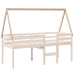 Techo de cama infantil madera maciza pino 209x95,5x88 cm