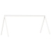 Techo de cama infantil madera maciza blanco 209x85,5x88 cm