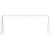 Techo de cama infantil madera maciza blanco 209x85,5x88 cm