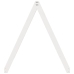 Techo de cama infantil madera maciza blanco 209x85,5x88 cm