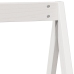 Techo de cama infantil madera maciza blanco 209x85,5x88 cm