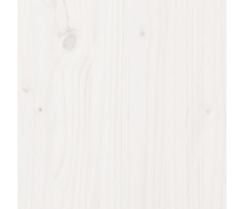 Techo de cama infantil madera maciza blanco 209x85,5x88 cm