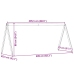 Techo de cama infantil madera maciza blanco 209x85,5x88 cm