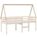 Techo de cama infantil madera maciza pino 199x95,5x88 cm