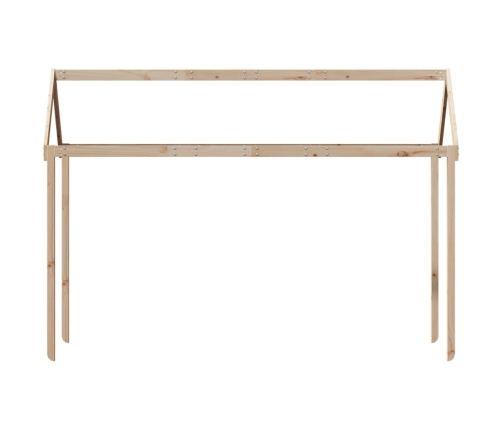 Techo de cama infantil madera maciza pino 217x95,5x159 cm