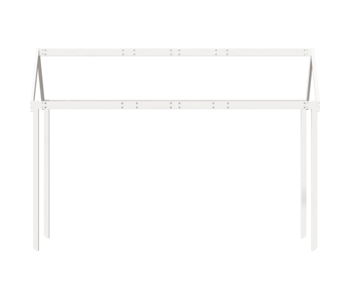 Techo de cama infantil madera maciza blanco 217x95,5x159 cm