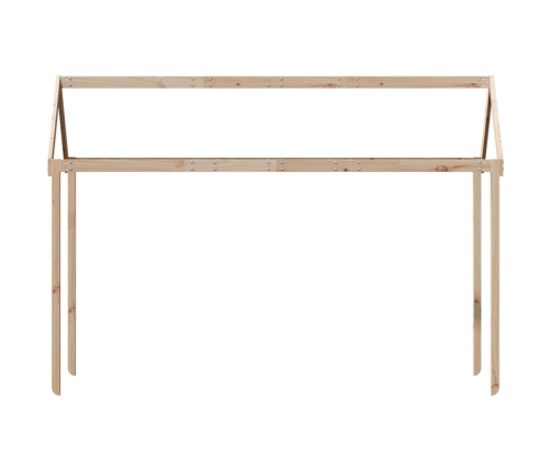 Techo de cama infantil madera maciza pino 217x85,5x154 cm