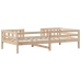 vidaXL Estructura de cama madera maciza de pino 80x200 cm