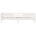 Cama sin colchón madera maciza de pino blanca 80x200 cm