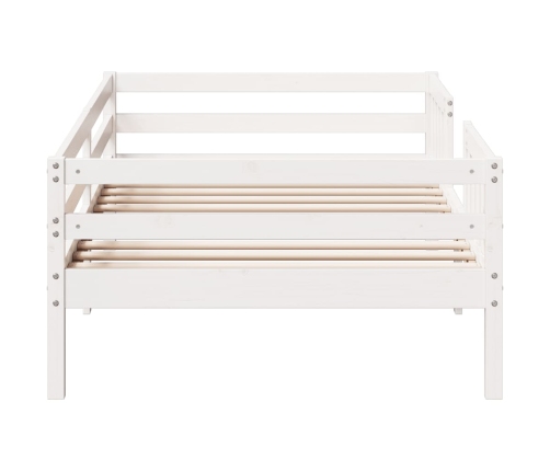 Cama sin colchón madera maciza de pino blanca 80x200 cm