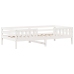Estructura de cama sin colchón madera maciza blanca 90x190 cm