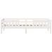 vidaXL Estructura de cama sin colchón madera maciza blanca 75x190 cm