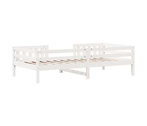 vidaXL Estructura de cama sin colchón madera maciza blanca 75x190 cm