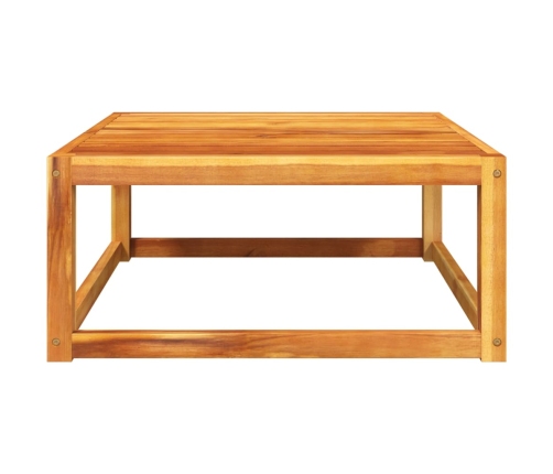 Mesa de jardín madera maciza de acacia 65x65x29 cm