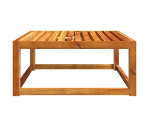 Mesa de jardín madera maciza de acacia 65x65x29 cm