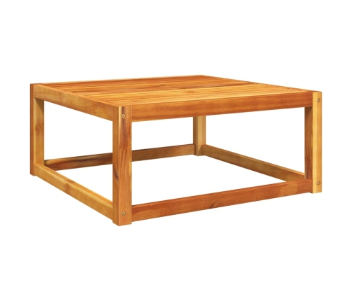 Mesa de jardín madera maciza de acacia 65x65x29 cm